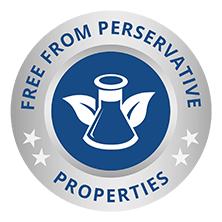 Quality seal Free from preservative properties