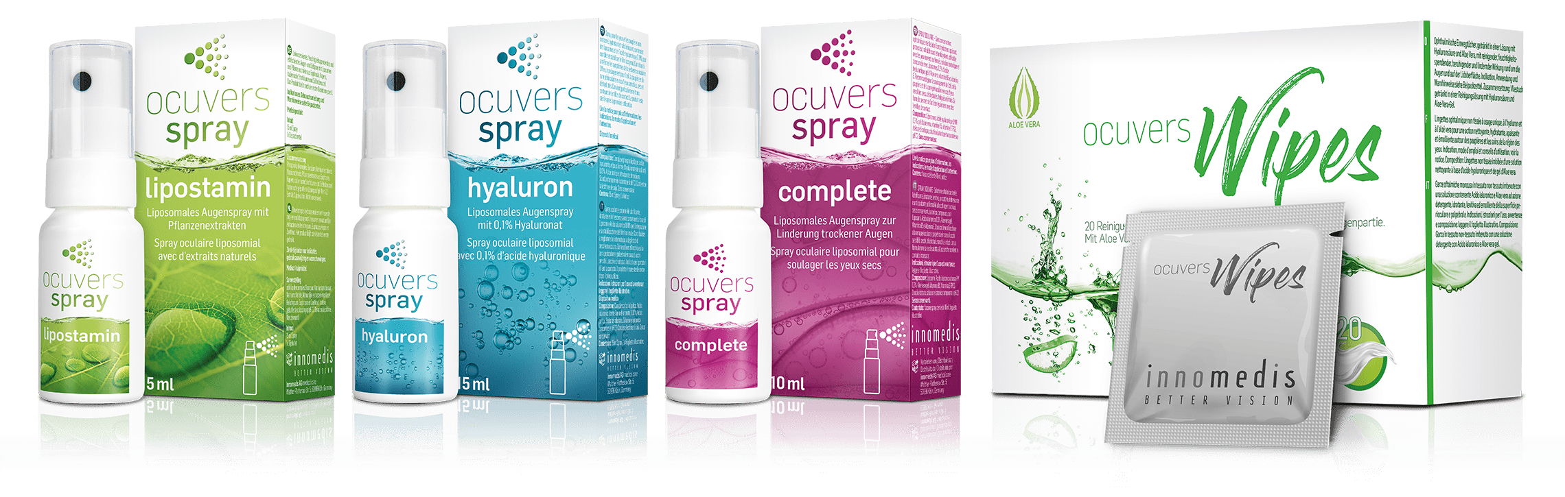 Augensprays Produktangebot